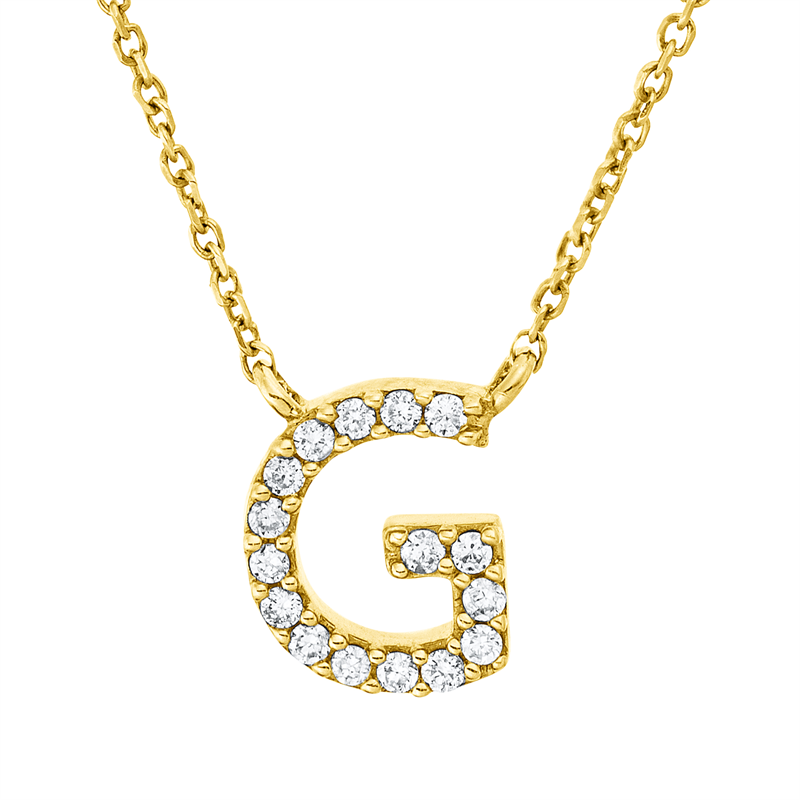 Collier    aus 750/-18 Karat Gelbgold mit 16 Diamanten 0