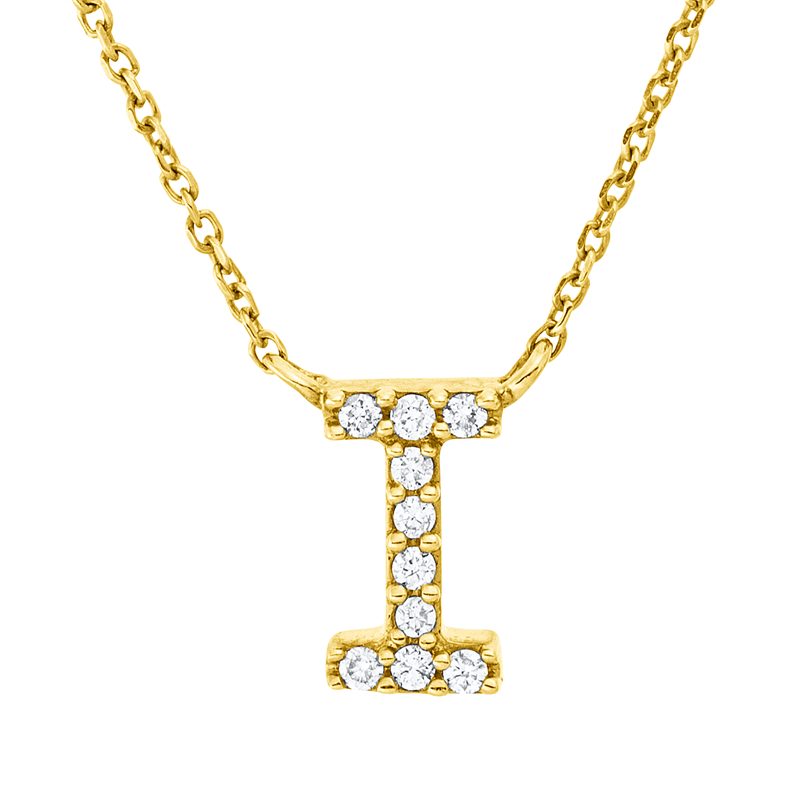 Collier    aus 750/-18 Karat Gelbgold mit 10 Diamanten 0