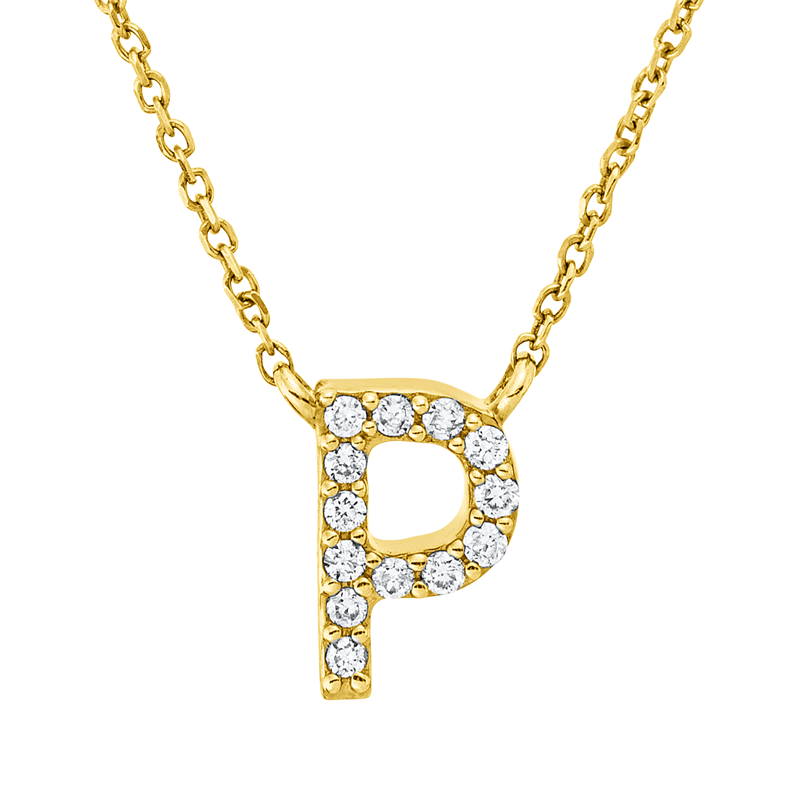 Collier    aus 750/-18 Karat Gelbgold mit 13 Diamanten 0