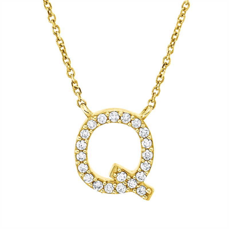 Collier    aus 750/-18 Karat Gelbgold mit 21 Diamanten 0