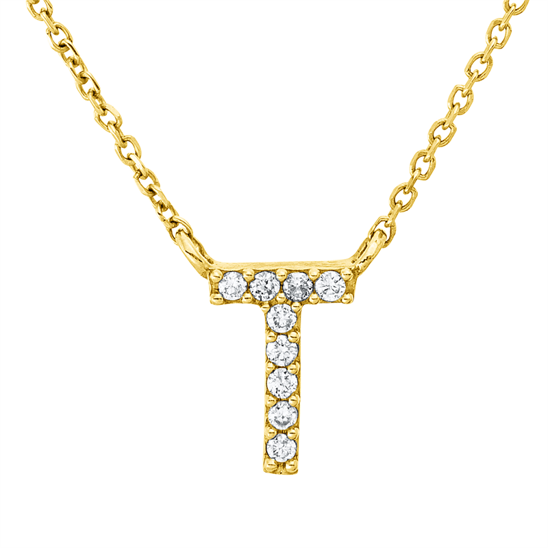 Collier    aus 750/-18 Karat Gelbgold mit 9 Diamanten 0
