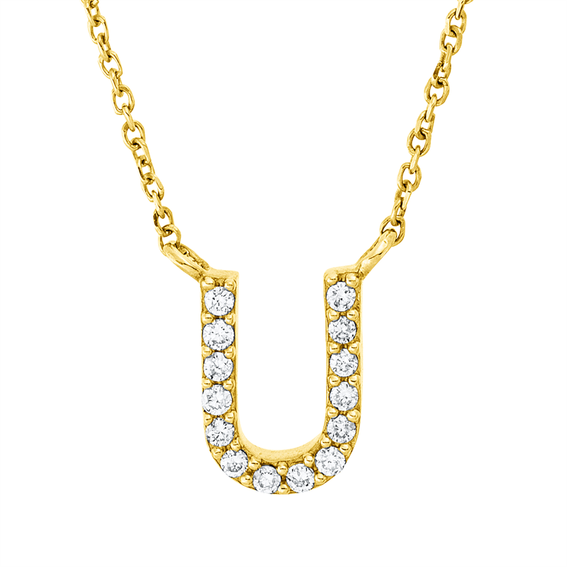 Collier    aus 750/-18 Karat Gelbgold mit 14 Diamanten 0