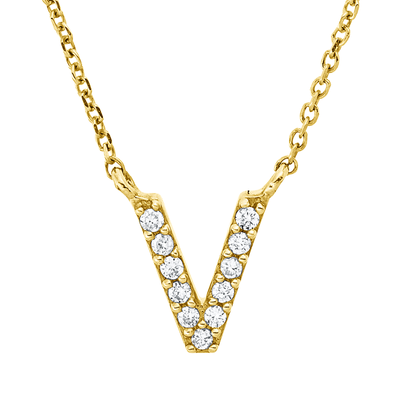 Collier    aus 750/-18 Karat Gelbgold mit 11 Diamanten 0