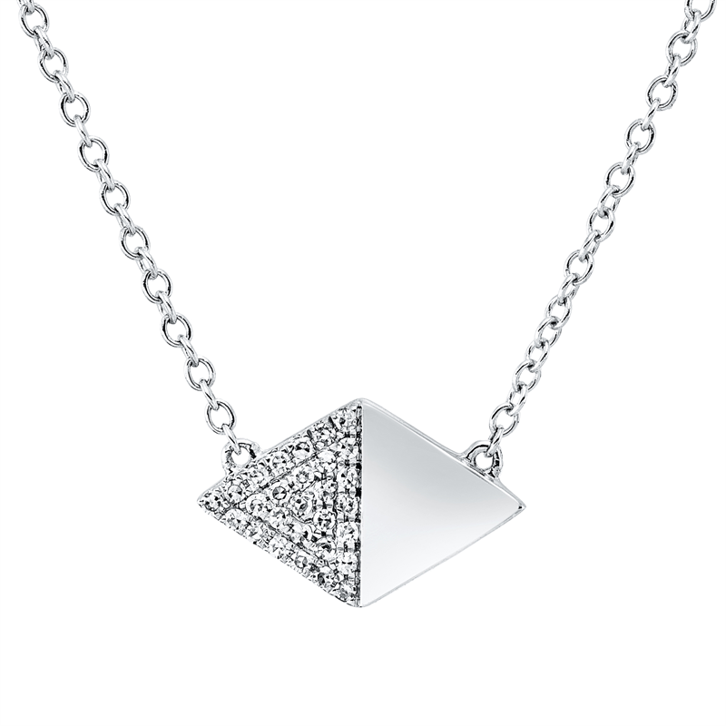 Collier    aus 750/-18 Karat Weißgold mit 28 Diamanten 0