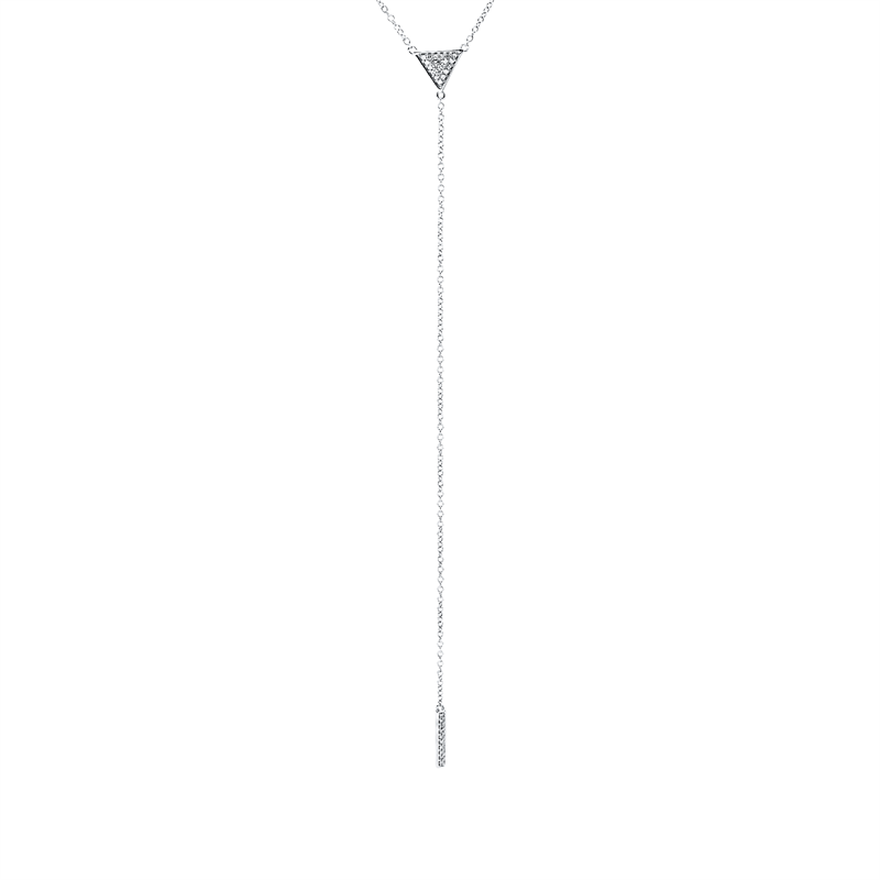 Collier    aus 750/-18 Karat Weißgold mit 31 Diamanten 0