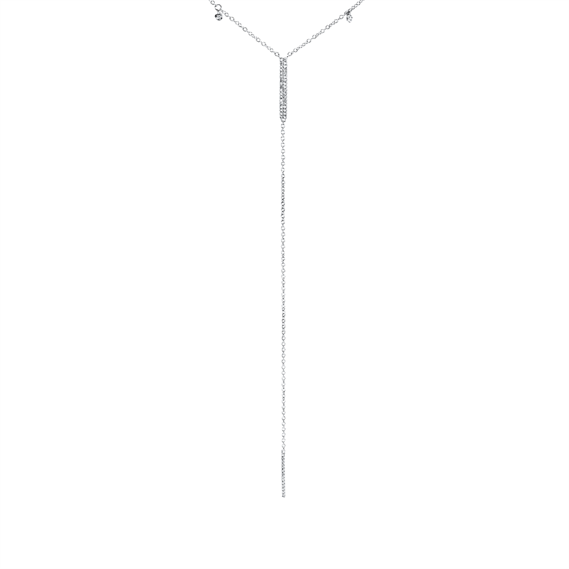 Collier    aus 750/-18 Karat Weißgold mit 56 Diamanten 0