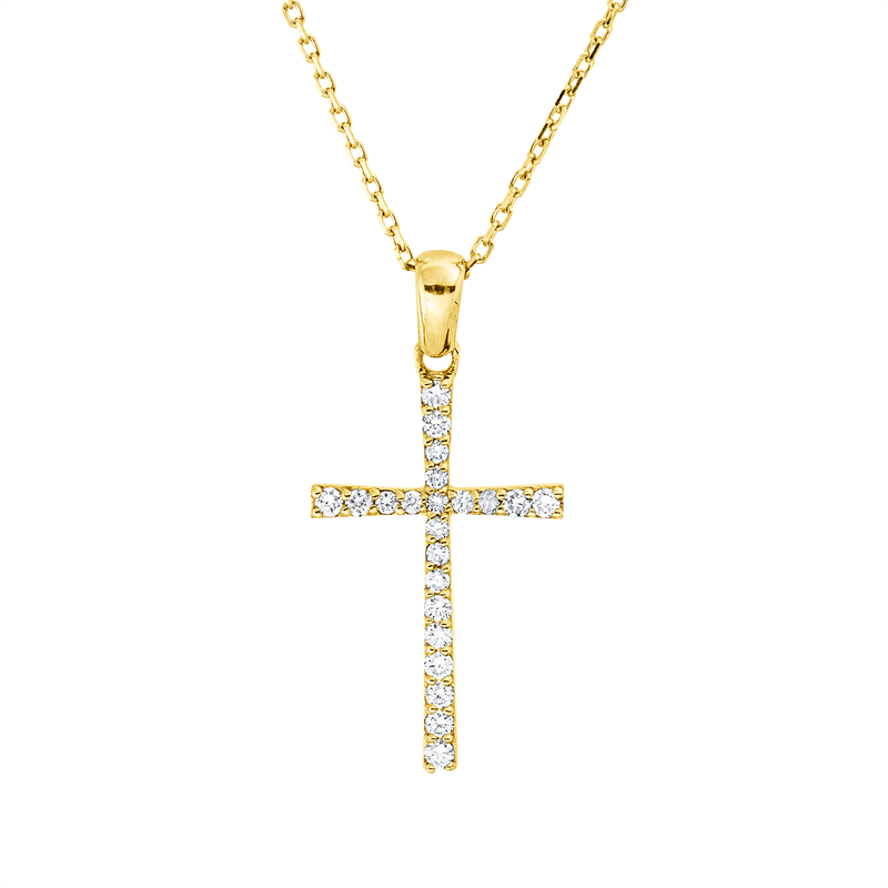 Collier    aus 750/-18 Karat Gelbgold mit 22 Diamanten 0