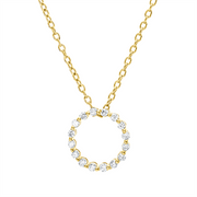 Collier    aus 750/-18 Karat Gelbgold mit 16 Diamanten 0