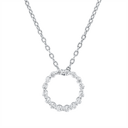 Collier    aus 750/-18 Karat Weißgold mit 16 Diamanten 0