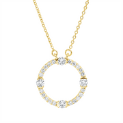 Collier    aus 750/-18 Karat Gelbgold mit 24 Diamanten 0
