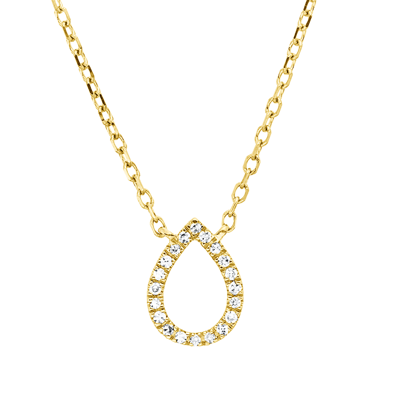 Collier    aus 750/-18 Karat Gelbgold mit 20 Diamanten 0