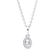 Collier    aus 750/-18 Karat Weißgold mit 13 Diamanten 0