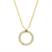 Collier    aus 750/-18 Karat Gelbgold mit 19 Diamanten 0