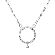 Collier    aus 750/-18 Karat Weißgold mit 31 Diamanten 0