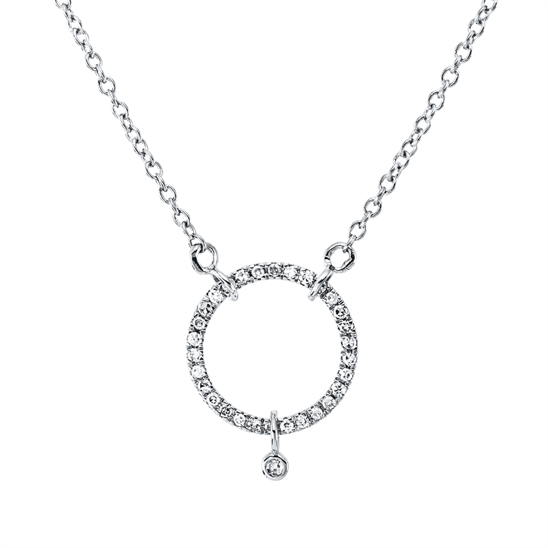 Collier    aus 750/-18 Karat Weißgold mit 31 Diamanten 0