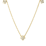 Collier    aus 750/-18 Karat Gelbgold mit 15 Diamanten 0