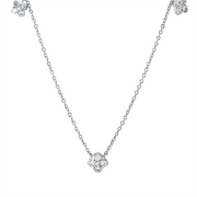 Collier    aus 750/-18 Karat Weißgold mit 15 Diamanten 0