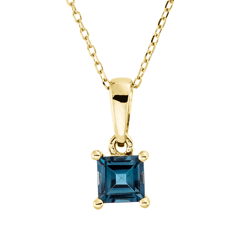 Collier mit Topas  aus 750/-18 Karat Gelbgold  