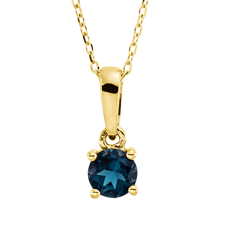 Collier mit Topas  aus 750/-18 Karat Gelbgold  