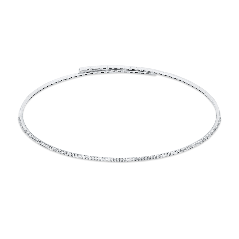 Collier    aus 750/-18 Karat Weißgold mit 101 Diamanten 1