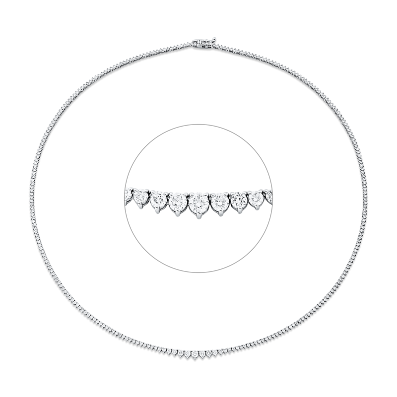 Collier    aus 585/-14 Karat Weißgold mit 274 Diamanten 3