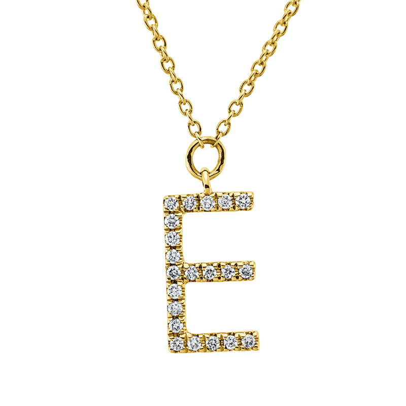 Collier    aus 750/-18 Karat Gelbgold mit 21 Diamanten 0