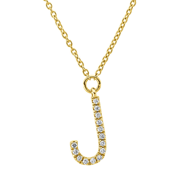 Collier    aus 750/-18 Karat Gelbgold mit 14 Diamanten 0