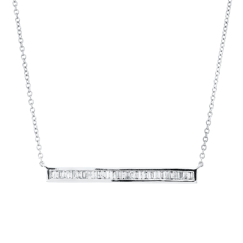 Collier    aus 750/-18 Karat Weißgold mit 30 Diamanten 0
