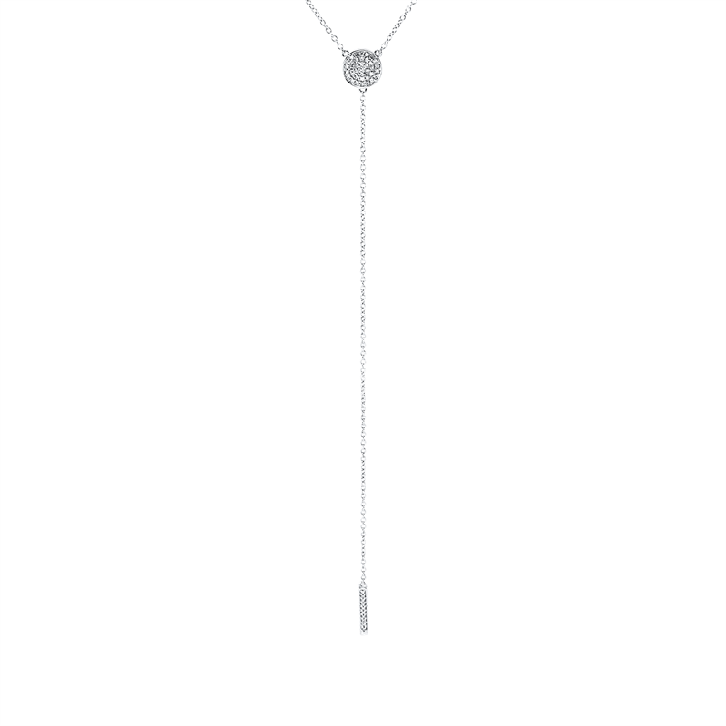 Collier    aus 750/-18 Karat Weißgold mit 47 Diamanten 0