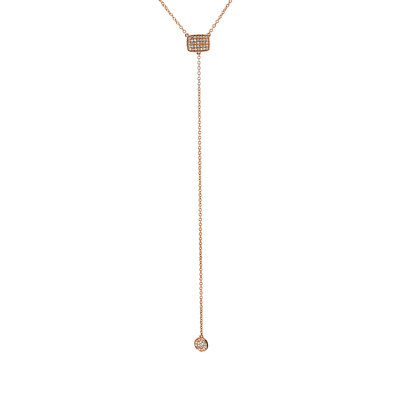 Collier    aus 750/-18 Karat Rotgold mit 54 Diamanten 0