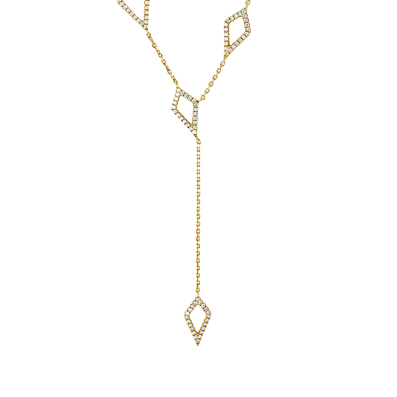 Collier    aus 750/-18 Karat Gelbgold mit 94 Diamanten 0