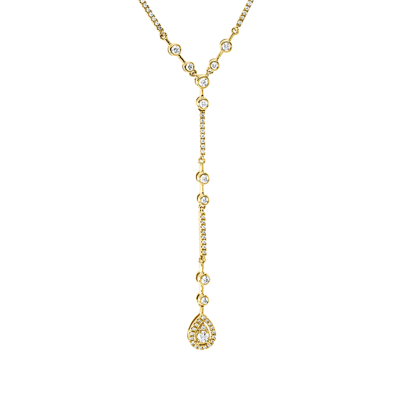 Collier    aus 750/-18 Karat Gelbgold mit 125 Diamanten 0