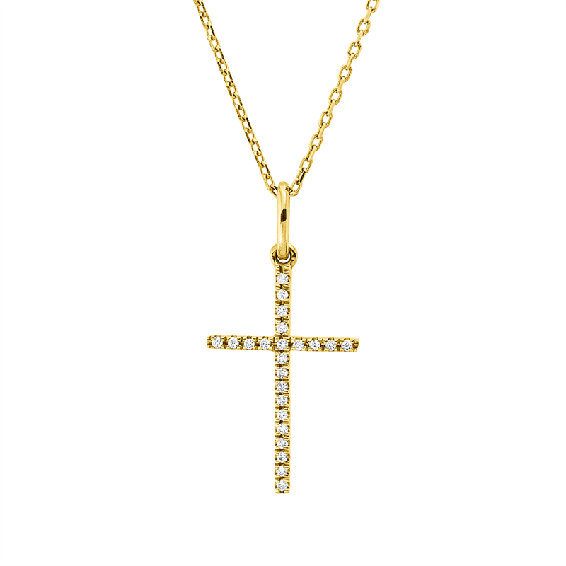 Collier    aus 750/-18 Karat Gelbgold mit 23 Diamanten 0