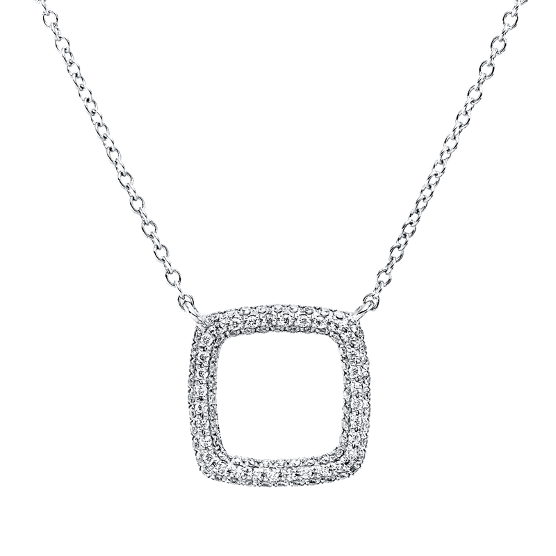 Collier    aus 750/-18 Karat Weißgold mit 144 Diamanten 0