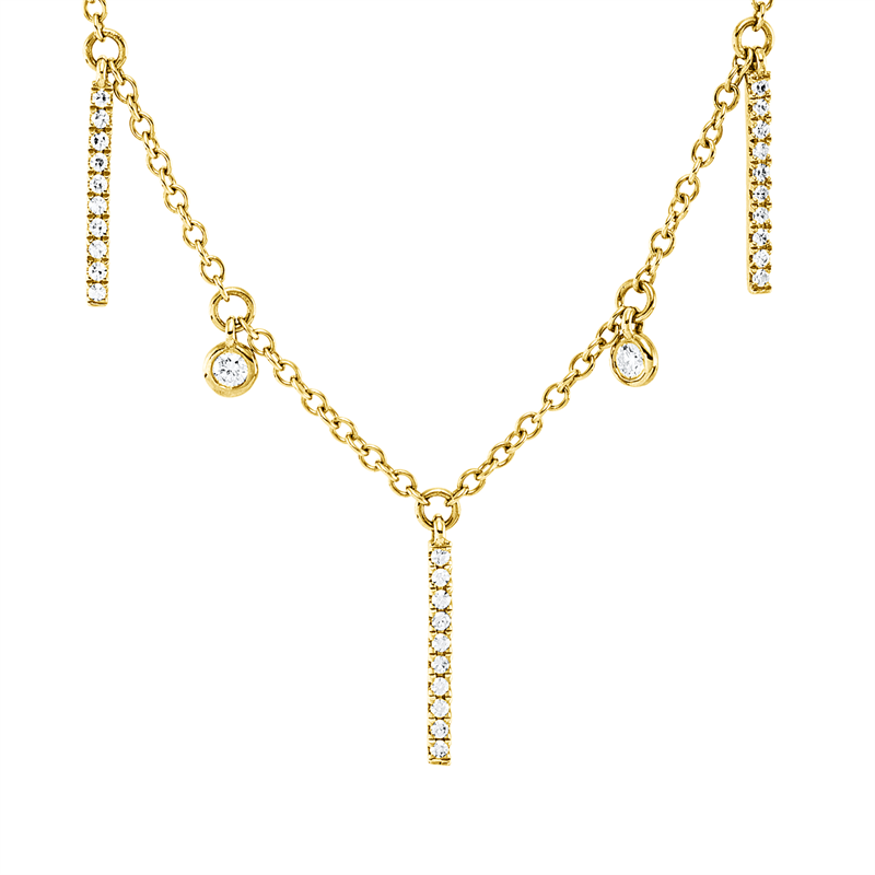 Collier    aus 750/-18 Karat Rotgold mit 76 Diamanten 0