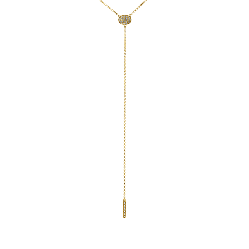 Collier    aus 750/-18 Karat Gelbgold mit 39 Diamanten 0