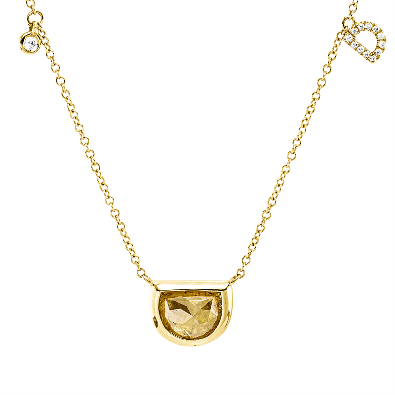 Collier    aus 750/-18 Karat Gelbgold mit 16 Diamanten 1
