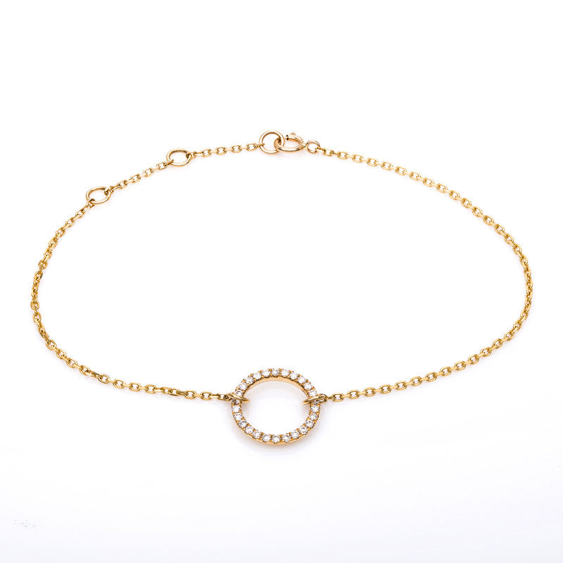 Armband    aus 750/-18 Karat Gelbgold mit 26 Diamanten 0