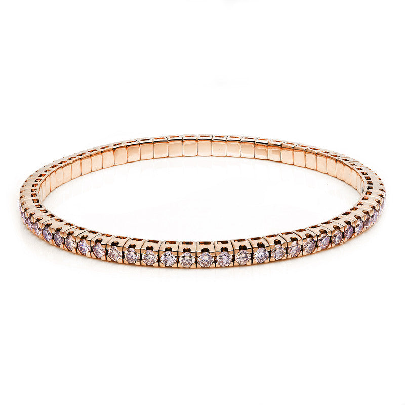 Armband    aus 750/-18 Karat Rotgold mit 65 Diamanten 5
