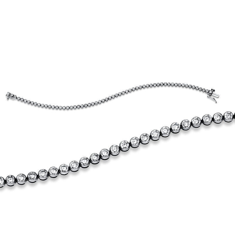 Armband    aus 585/-14 Karat Weißgold mit 54 Diamanten 5 ct