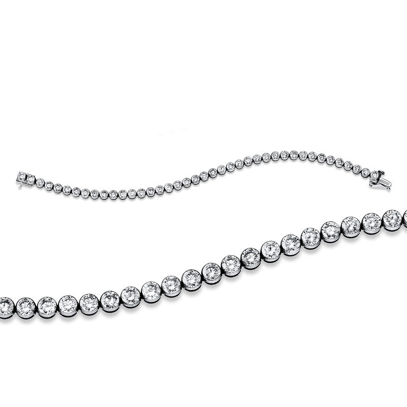 Armband    aus 585/-14 Karat Weißgold mit 40 Diamanten 10 ct