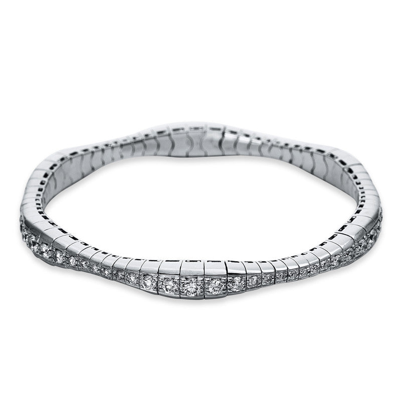 Armband    aus 750/-18 Karat Weißgold mit 68 Diamanten 2