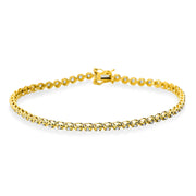 Armband    aus 750/-18 Karat Gelbgold / Weißgold mit 56 Diamanten 1 ct