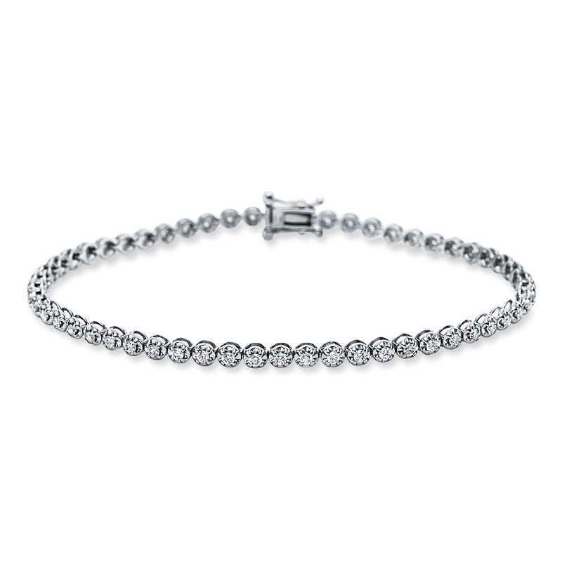 Armband    aus 750/-18 Karat Weißgold mit 56 Diamanten 0