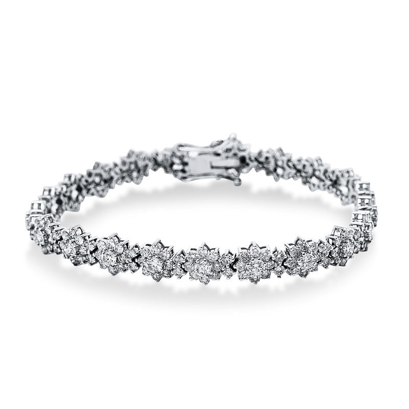 Armband    aus 750/-18 Karat Weißgold mit 228 Diamanten 7