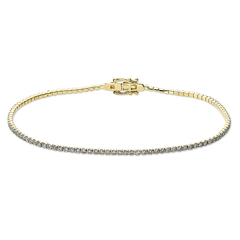 Armband    aus 750/-18 Karat Gelbgold mit 109 Diamanten 1