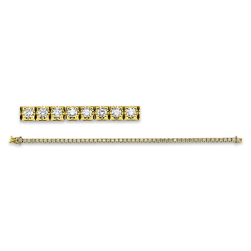 Armband    aus 750/-18 Karat Gelbgold mit 53 Diamanten 2 ct