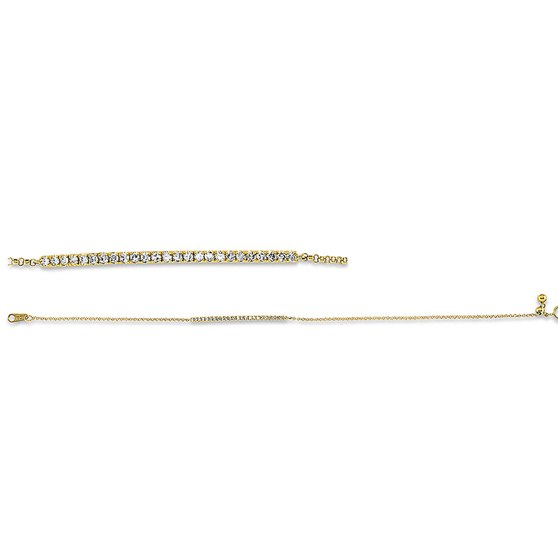 Armband    aus 750/-18 Karat Gelbgold mit 25 Diamanten 0