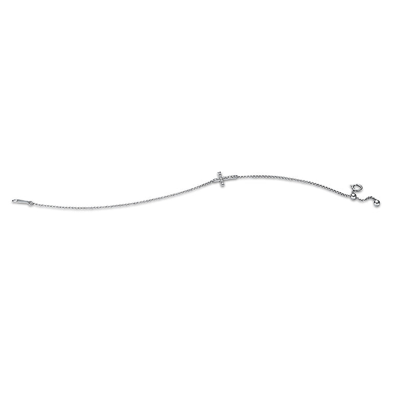 Armband    aus 750/-18 Karat Weißgold mit 12 Diamanten 0