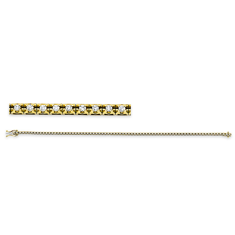 Armband - Tennisarmband aus Gold mit Diamanten - 5D244